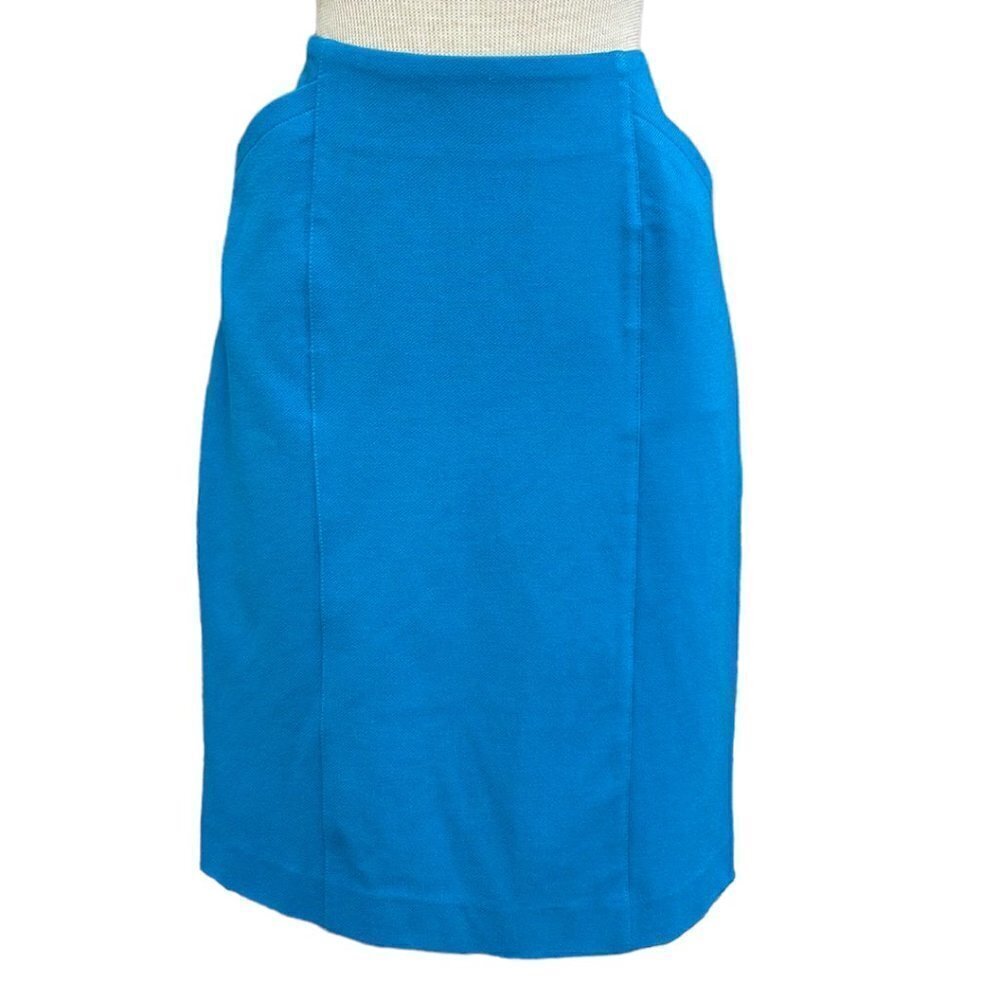 CAbi Sigourney Pencil Skirt #3220 Pacific Blue Size 4
